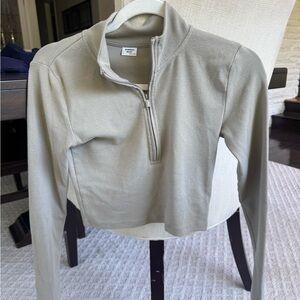 Women's Sage Green Quarter-Zip Top